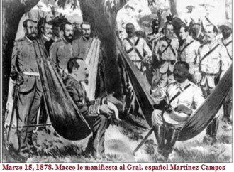 Marzo 15 de 1878: El General Antonio Maceo rechaza el Pacto del Zanjón