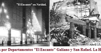 Los incendios de las tiendas “El Encanto” y el Ten Cent de Monte y Suarez en La Habana.