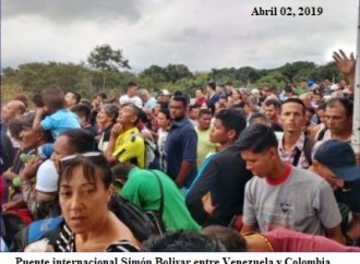 Abril 02, 2019. Centenares de venezolanos rompen barreras maduristas y entran a Colombia.