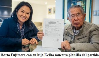 <strong>Alberto Fujimori retoma partido político y evalúa candidatura presidencial.</strong>