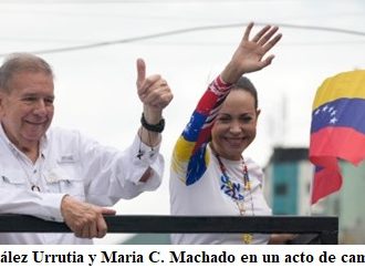 <strong>Premio Sájarov a opositores venezolanos María Corina Machado y Edmundo González.</strong>