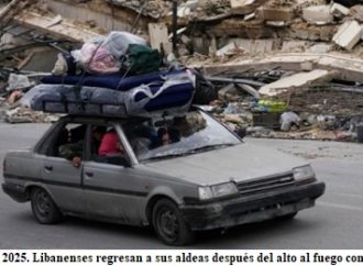 <strong>Tregua entre Israel y Hezbolá parece mantenerse; libaneses regresan a sus hogares en el sur</strong>